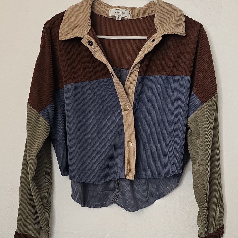 No comment Long sleeve  multicolor sweater size M